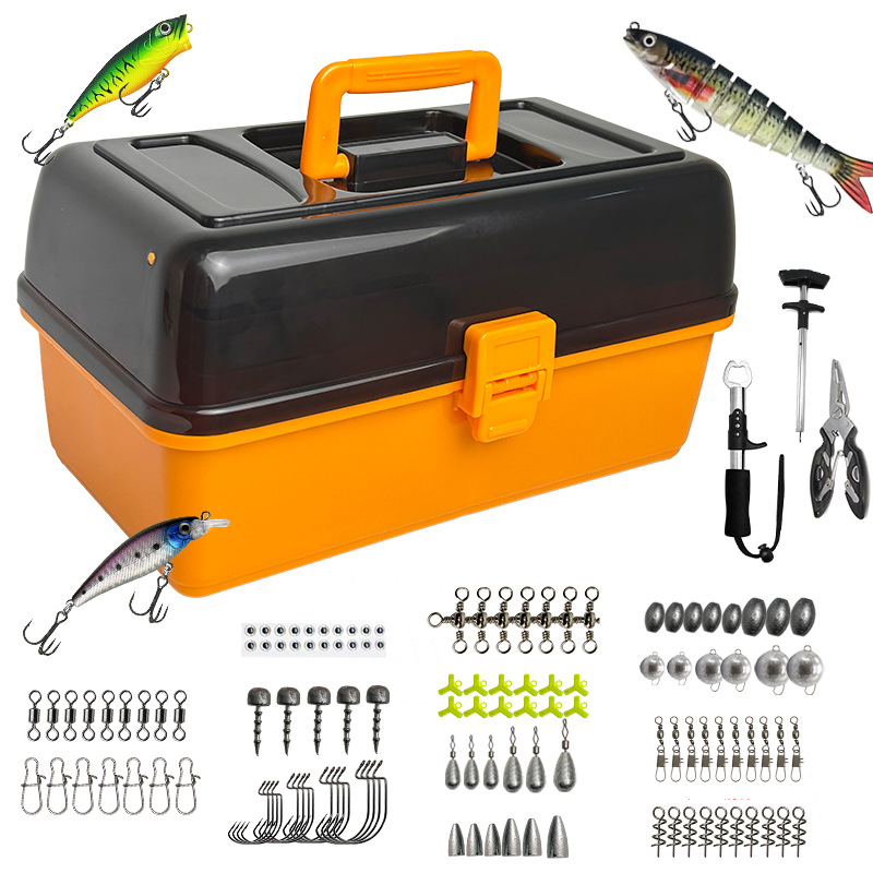Fishing Hook Box - Large Four-Layer Outdoor Fishing Soft Bait