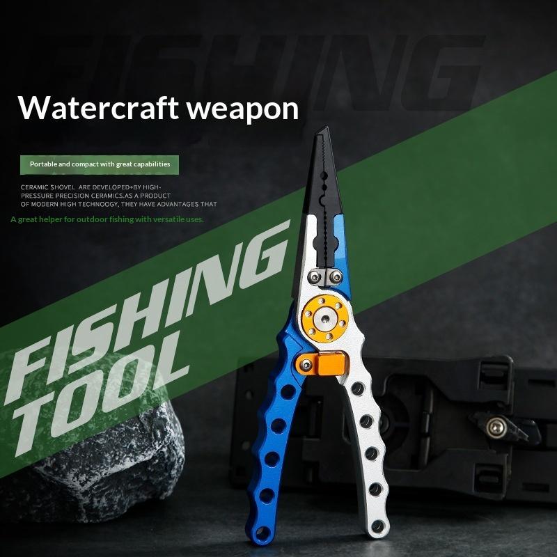 Fishing Hook Sharpener - Aluminum Alloy Fishing Pliers Ergonomic Anti-Slip