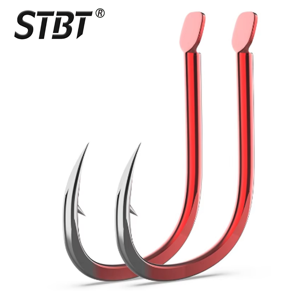 Fishing Hook Assortment - New 50Pcs/Box ISEAMA High-Carbon Steel Red