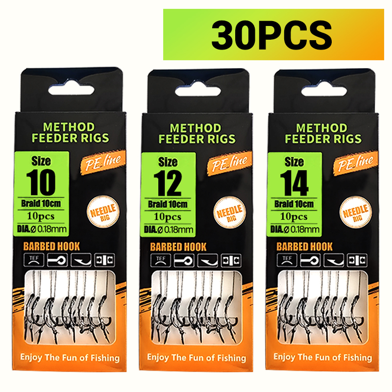 Carp Fishing Rigs Pre Tied, Me - Fishing Hook Barbless recension och pris