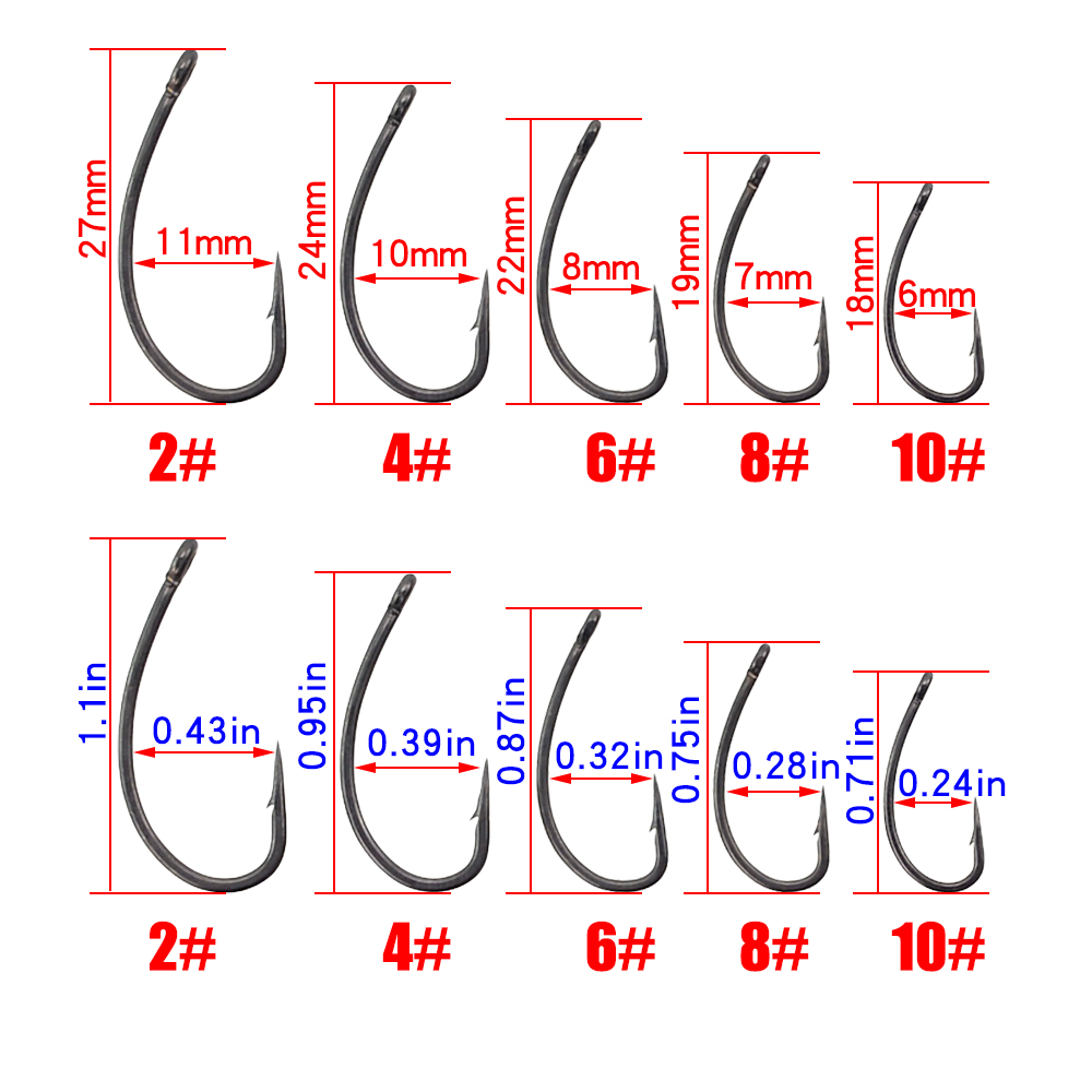 Hirisi 30x Carp Fishing Hooks  - Fishing Hook Barbless recension och pris