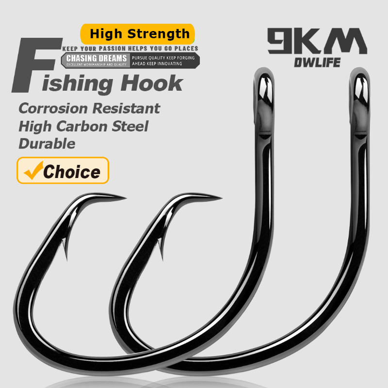 9KM Circle Hooks 25~50Pcs Salt - Fishing Hook Barbless recension och pris