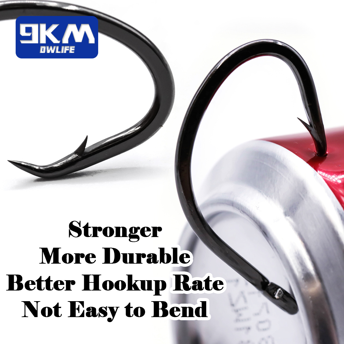 9KM Circle Hooks 25~50Pcs Salt - Fishing Hook Barbless recension och pris
