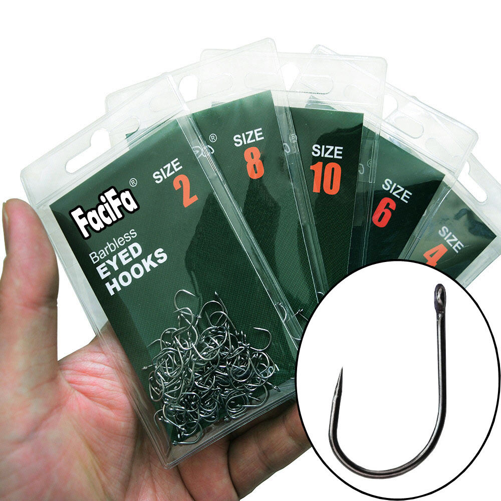 Hameçons de pêche à la carpe,  - Fishing Hook Barbless recension och pris