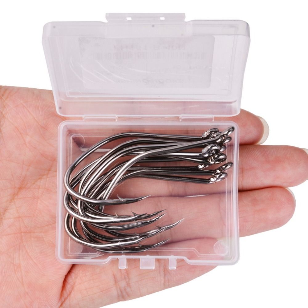 10pcs/Box Barbed Catfish Fishi - Fishing Hook Circle recension och pris