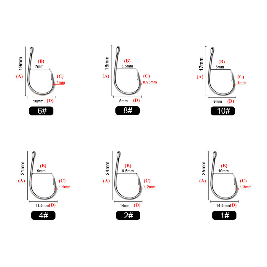 FISH KING High Carbon Steel 50 - Fishing Hook Circle recension och pris