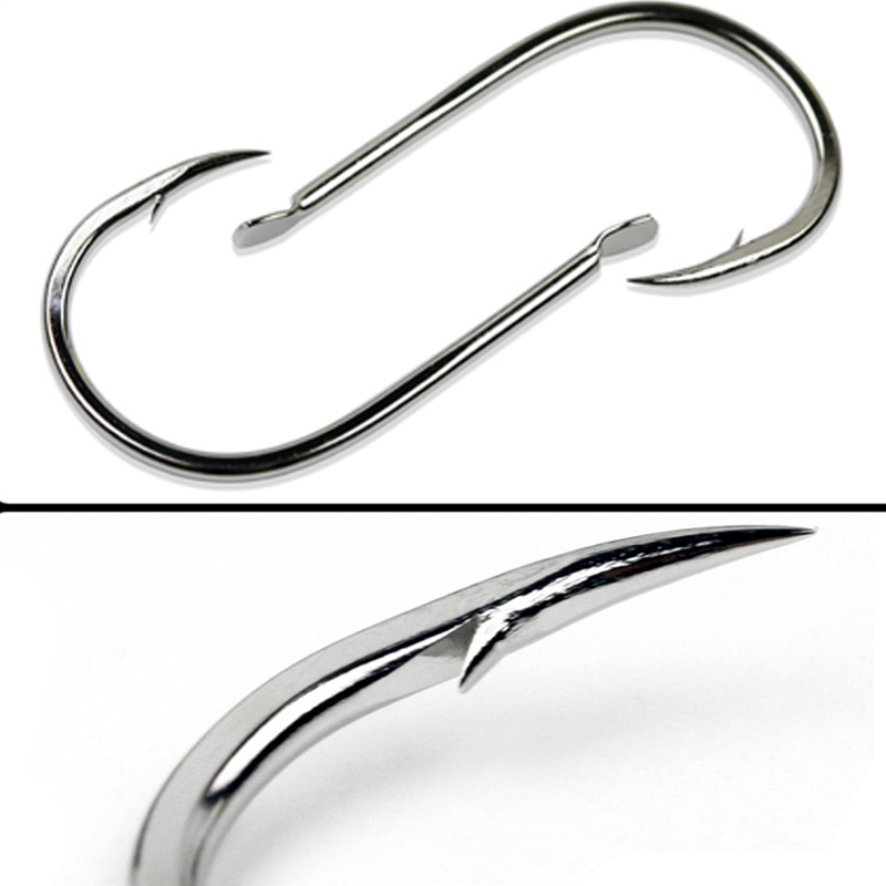 100pcs/Lot 7 Size Barbed Fishi - Fishing Hook Circle recension och pris