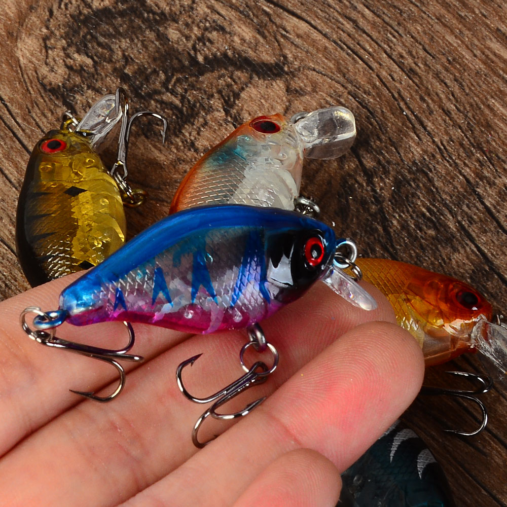 5pcs Floating Crankbaits Bait  - Fishing Hook Treble recension och pris