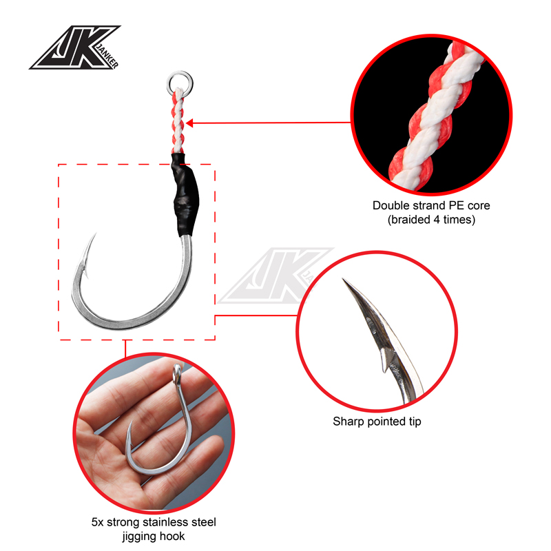 JK HVS Heavy Power Assist 7/0~ - Fishing Hook Barbless recension och pris