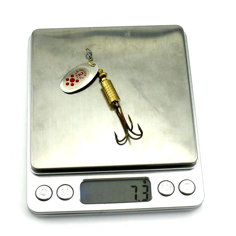 1PCS Metal Plating Spinner Bai - Fishing Hook Treble recension och pris