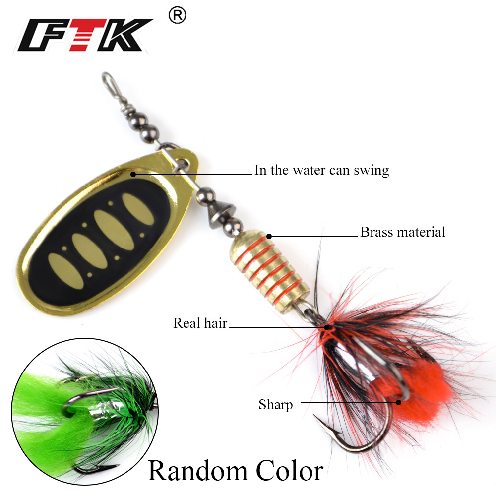 NGB 1pcs Spinner Bait Spoon Lu - Fishing Hook Treble recension och pris